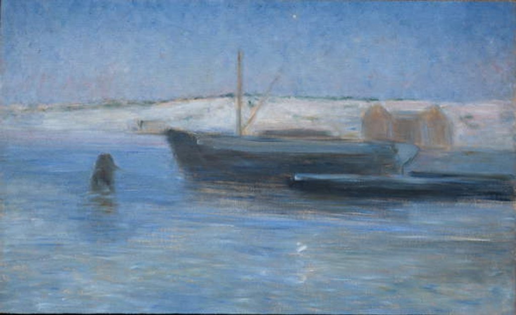 Detail of Old Lighters in the Entrance to Stockholm by Karl Fredrick Nordstrom