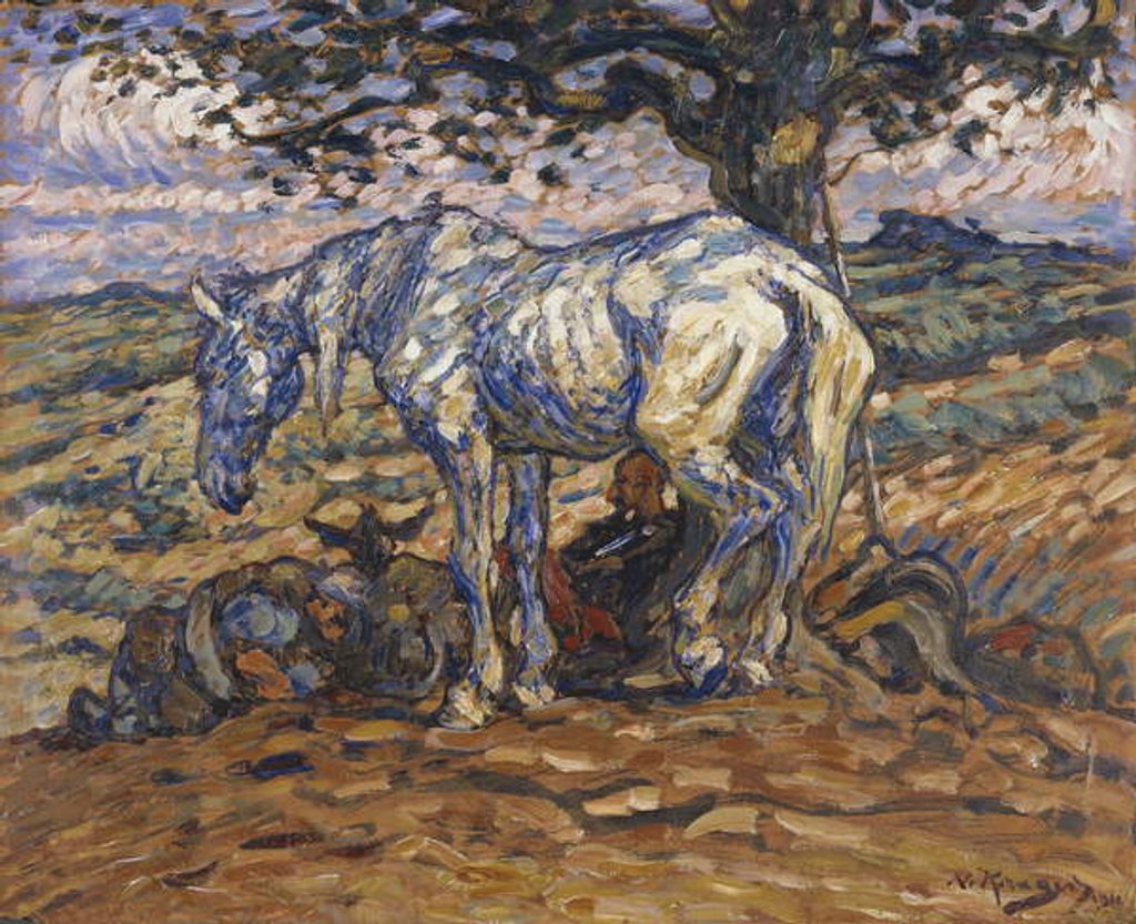 Detail of Don Quihote's Horse Rosinante, 1911 by Nils Kreuger