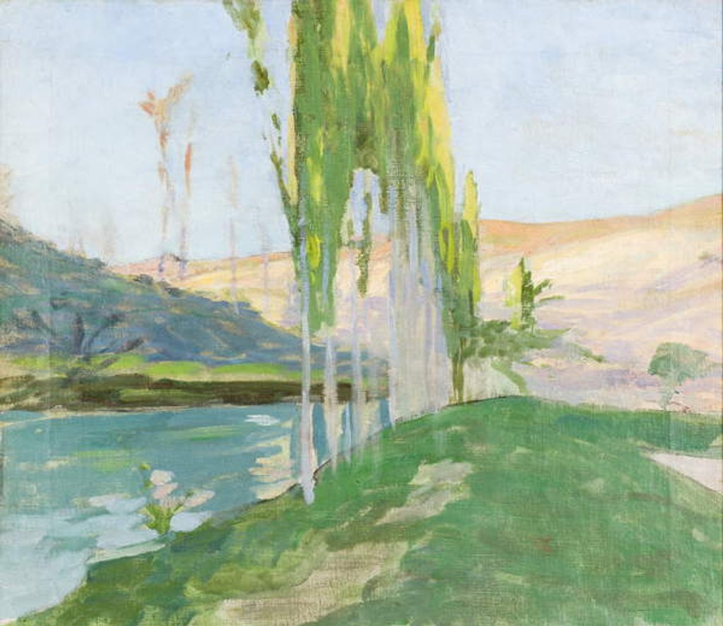 Detail of Poplars Growing near a Watercourse by Sven Richard Bergh