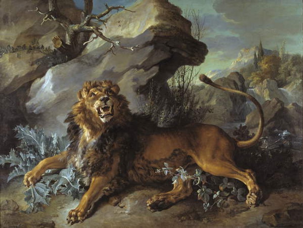 Detail of The Lion and the Fly, 1732 by Jean-Baptiste Oudry