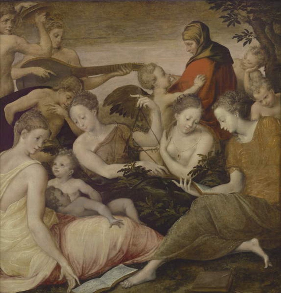 Detail of The Art of Music, c.1565 by Francesco Primaticcio