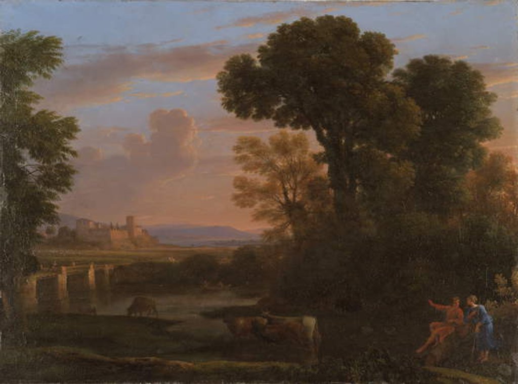 Detail of Pastoral Landscape, 1648 by Claude Lorrain (1600-82)