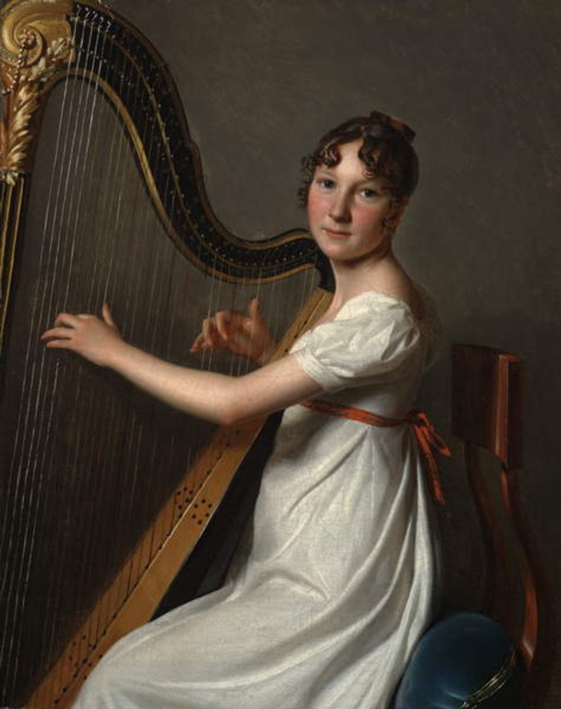 Detail of The Young Harpist, c.1804–1806 by Louis Leopold Boilly