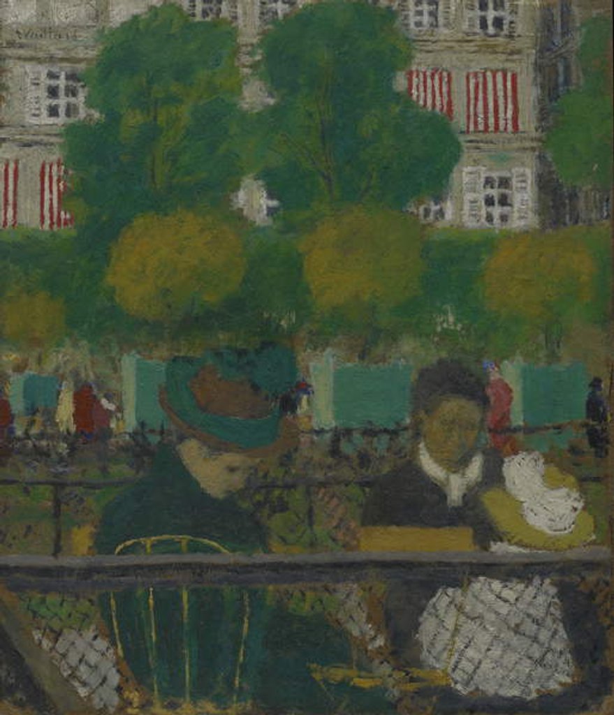 Detail of The Tuileries Gardens, Paris, 1897-1900 by Edouard Vuillard