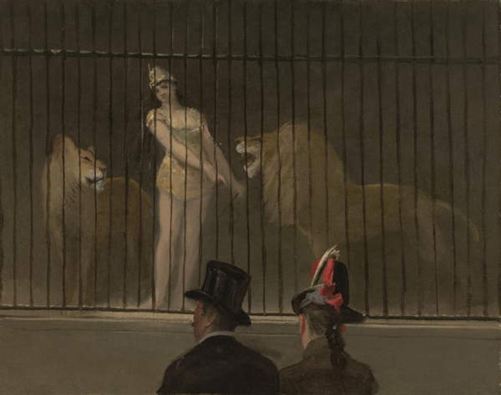Detail of The Lion-tamer by Jean Louis Forain