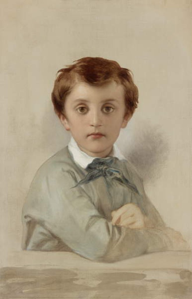 Detail of Portrait of Philippe-Grégoire Delaroche, the Artist’s Younger Son, 1851 by Hippolyte Delaroche