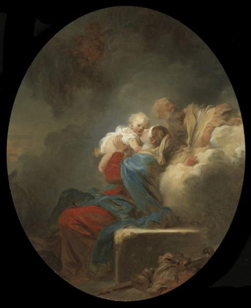 Detail of The Rest on the Flight into Egypt, c.1774 by Jean-Honore Fragonard