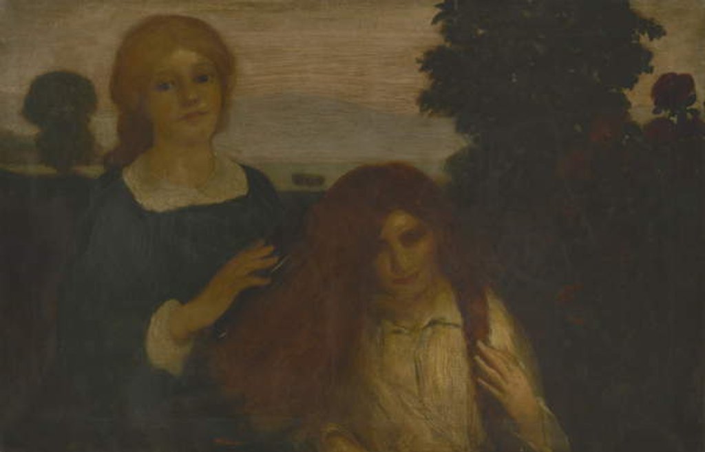 Detail of Rose to Rose, c.1890-1900 by Arthur Bowen Davies