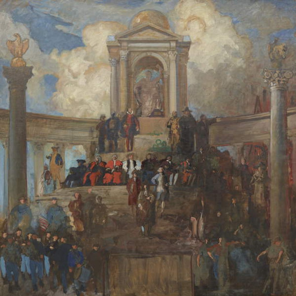 Detail of Study for The Apotheosis of Pennsylvania for the House of Representatives Chamber, c.1902–11 by Edwin Austin Abbey