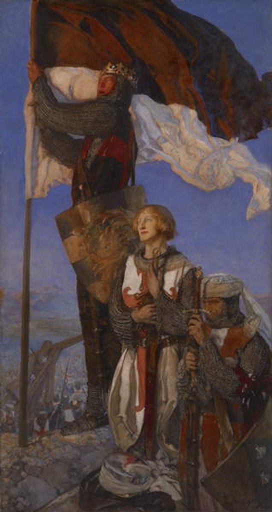 Detail of Crusaders Sighting Jerusalem, 1901 by Edwin Austin Abbey