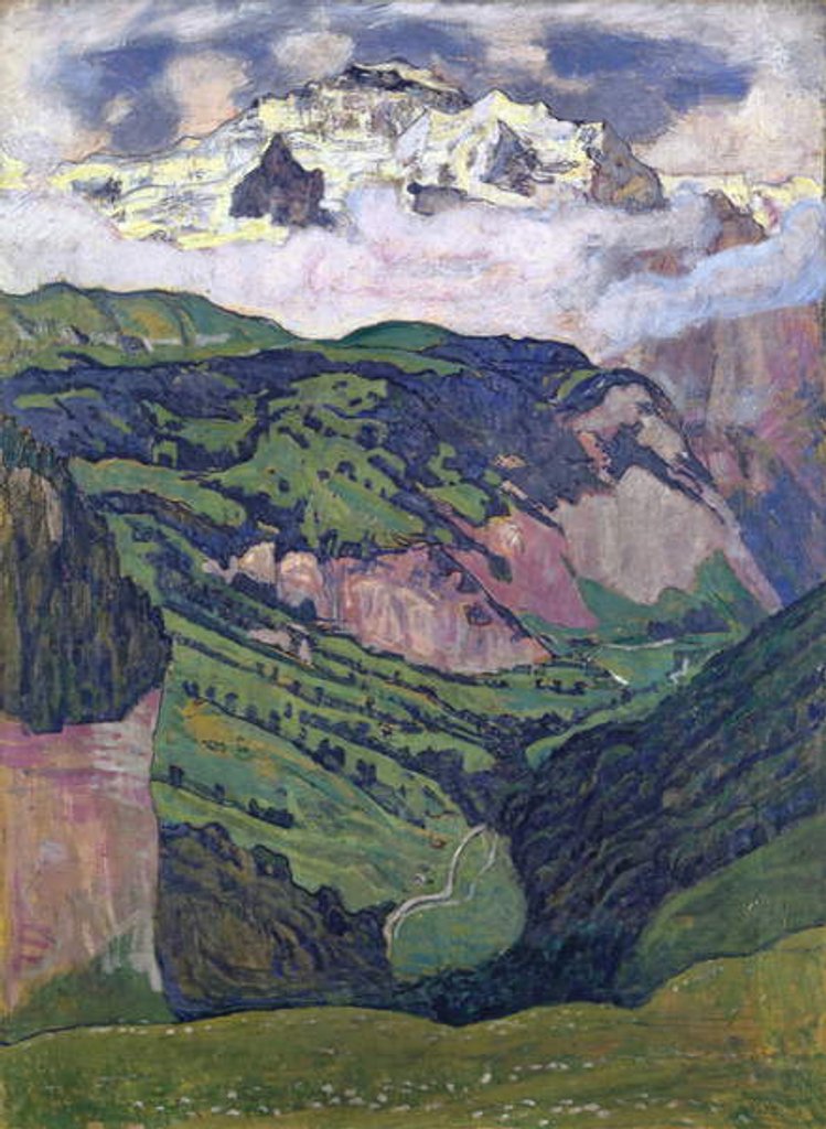 Detail of The Jungfrau seen from Isenfluh, 1902 by Ferdinand Hodler