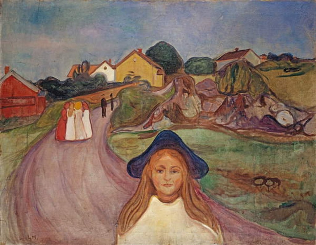 Detail of Road in Aasgaardstrand, 1901 by Edvard Munch