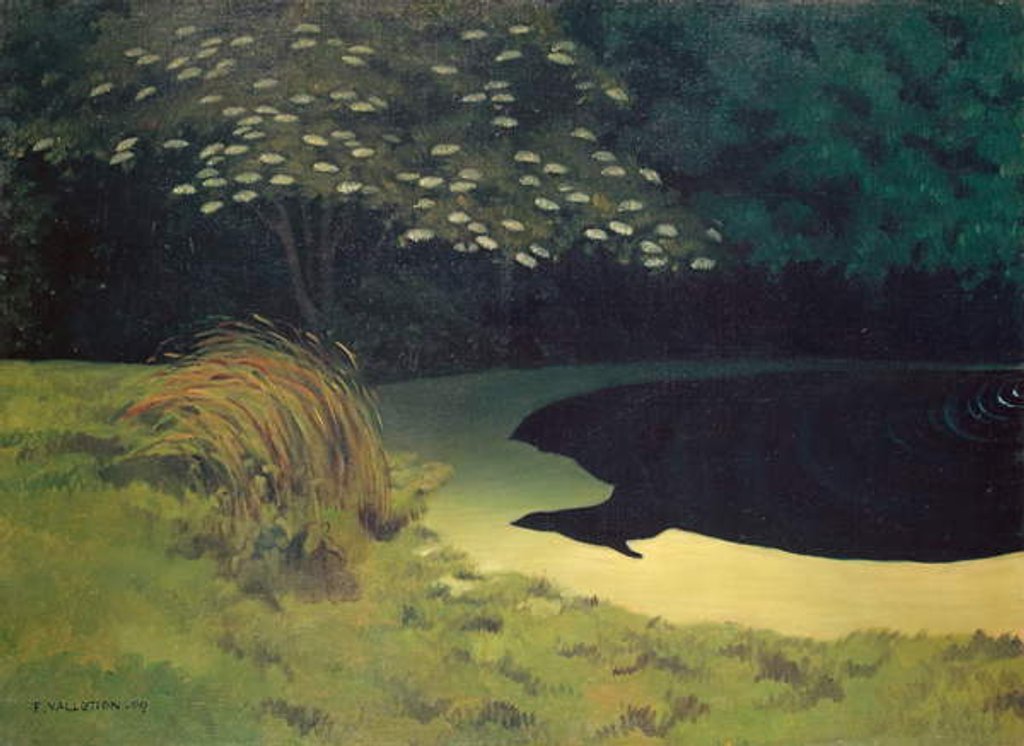 Detail of The Pond, 1909 by Felix Edouard Vallotton