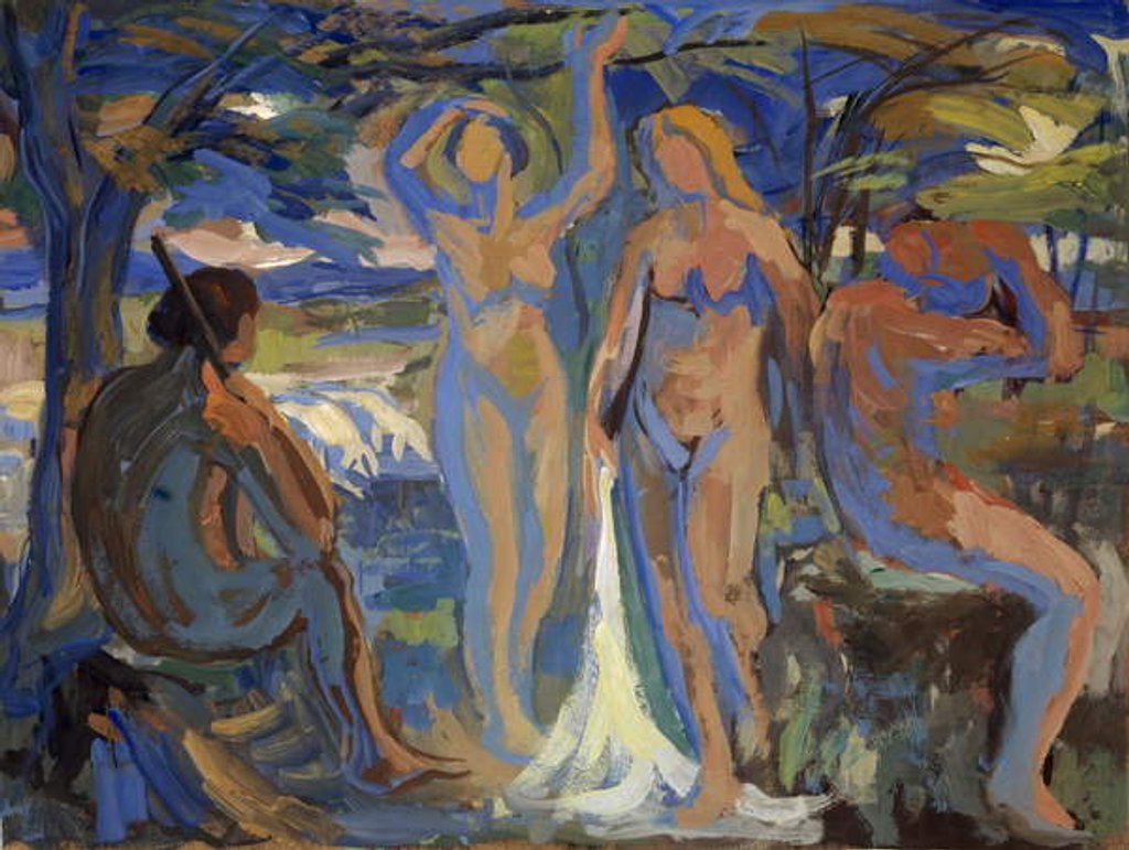 Detail of The Judgement of Paris, c.1913-15 by Paul Altherr