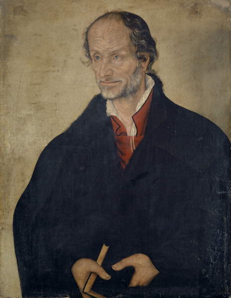 Detail of Portrait of Philipp Melanchthon, c.1560-80 by Lucas the Younger Cranach