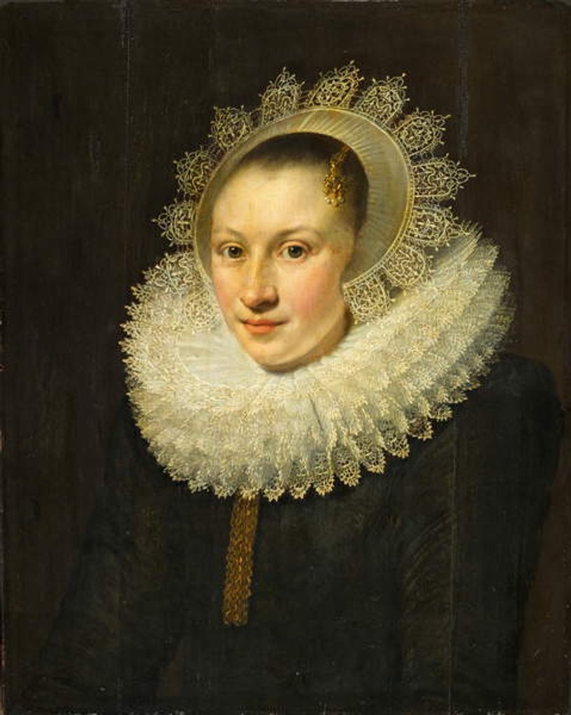 Detail of Portrait of a Young Woman by Michiel Jansz. van Miereveld