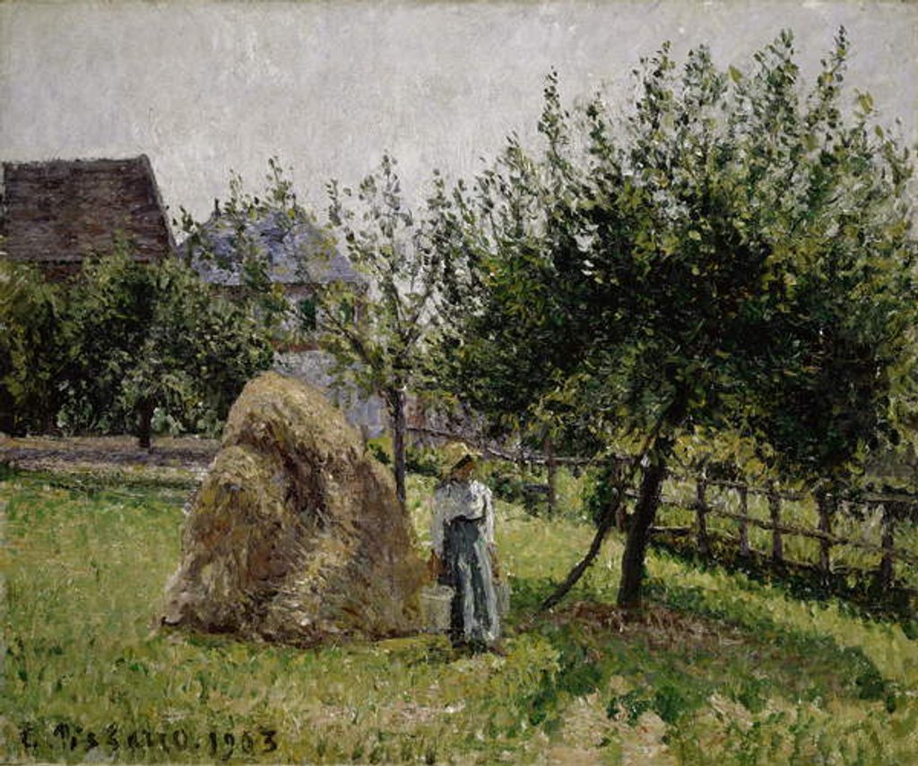 Detail of Apple Trees in Eragny, Sunny Morning, 1903 by Camille Pissarro