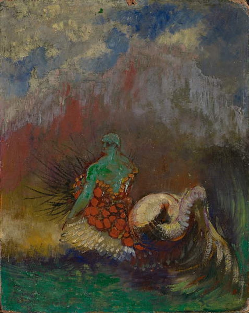Detail of Siren, c.1900 by Odilon Redon