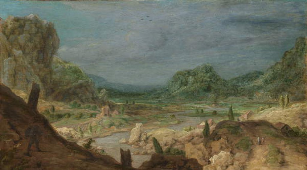 Detail of River Valley, c.1626-30 by Hercules Segers