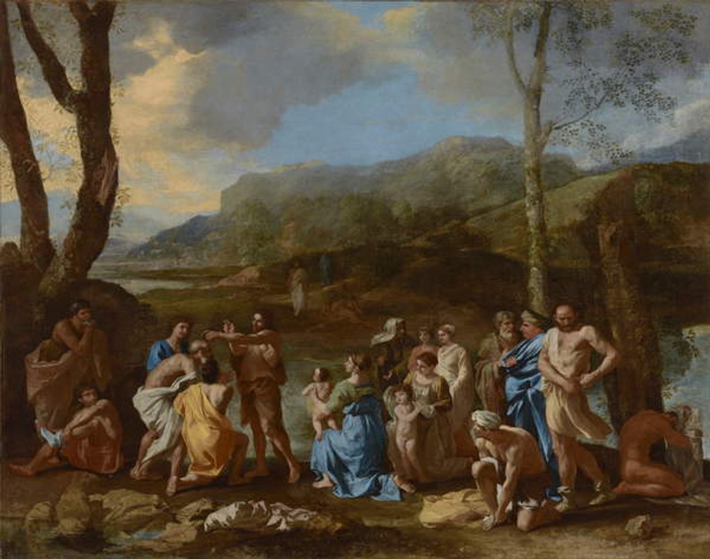 Detail of Saint John Baptizing in the River Jordan, c.1630 by Nicolas Poussin