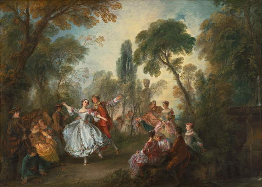 Detail of La Camargo Dancing, c.1730 by Nicolas Lancret