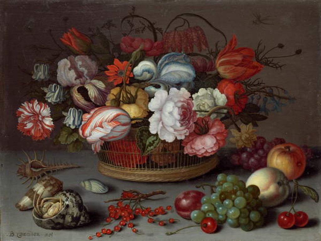 Detail of Basket of Flowers, c.1622 by Balthasar van der Ast