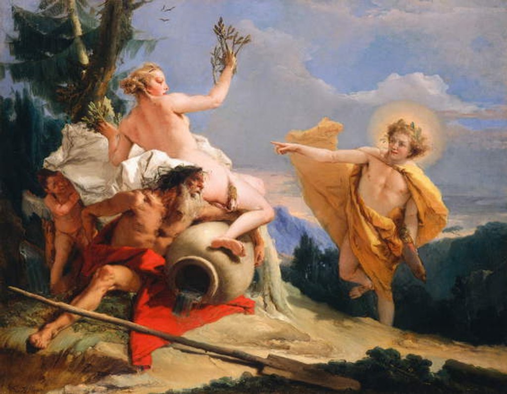 Detail of Apollo Pursuing Daphne, c.1755-60 by Giovanni Battista Tiepolo