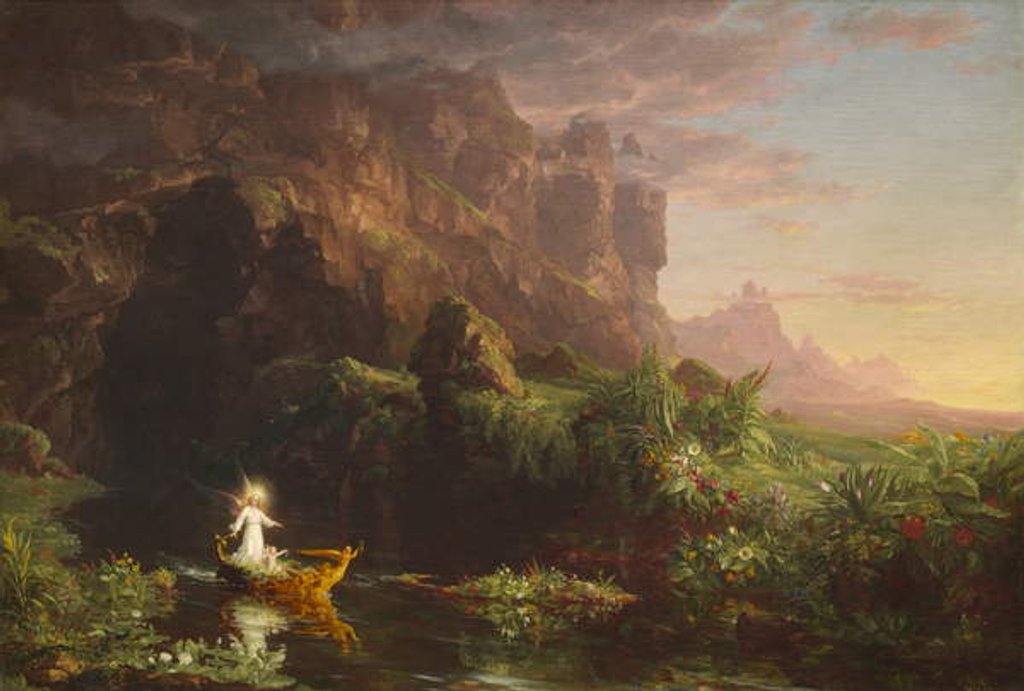 Detail of The Voyage of Life: Childhood, 1842 by Thomas Cole