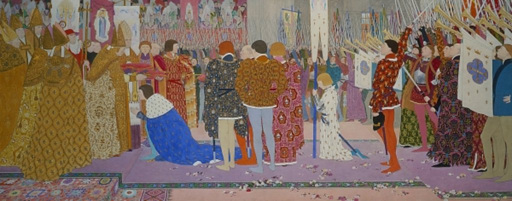 Detail of The Crowning at Reims of the Dauphin, from Joan of Arc Series E, 1907 by Louis Maurice Boutet de Monvel