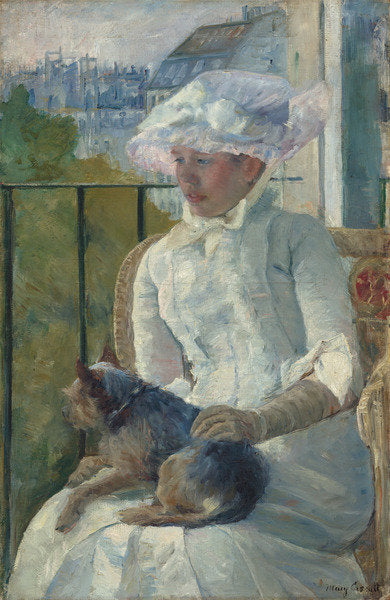 Detail of Young Girl at a Window, c.1883-84 by Mary Stevenson Cassatt