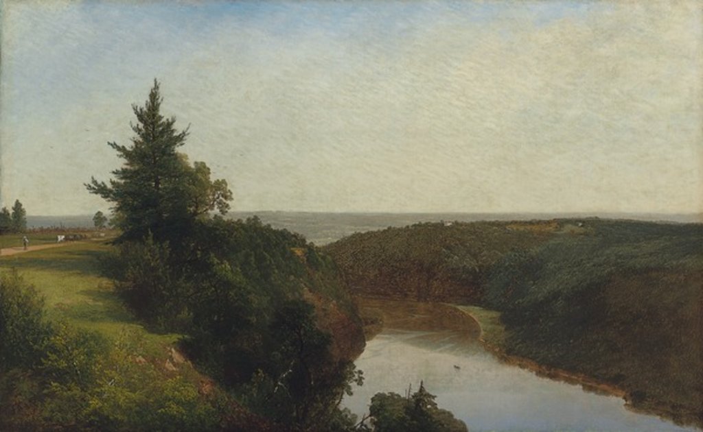 Detail of View on the Genesee near Mount Morris, 1857 by John Frederick Kensett