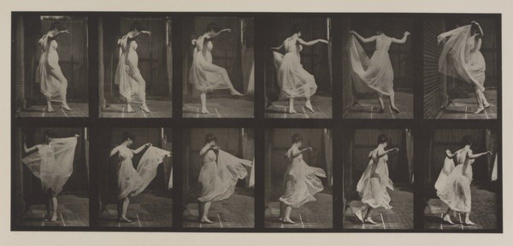 Detail of Plate Number 188. Dancing, 1887 by Eadweard Muybridge