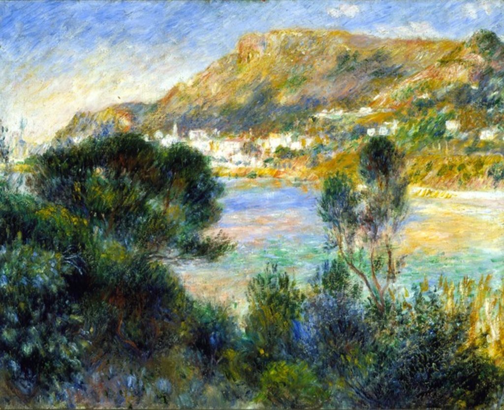 Detail of View From Cap Martin of Monte Carlo, c.1884 by Pierre Auguste Renoir