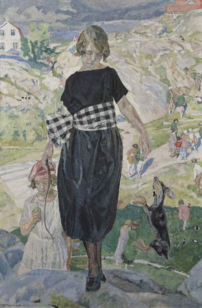 Detail of Jumping Dog, 1920 by Carl Wilhelm Wilhelmson
