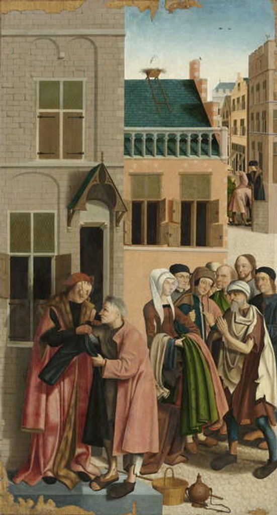 Detail of The Seven Works of Mercy: Clothing the Naked, 1504 by Master of Alkmaar