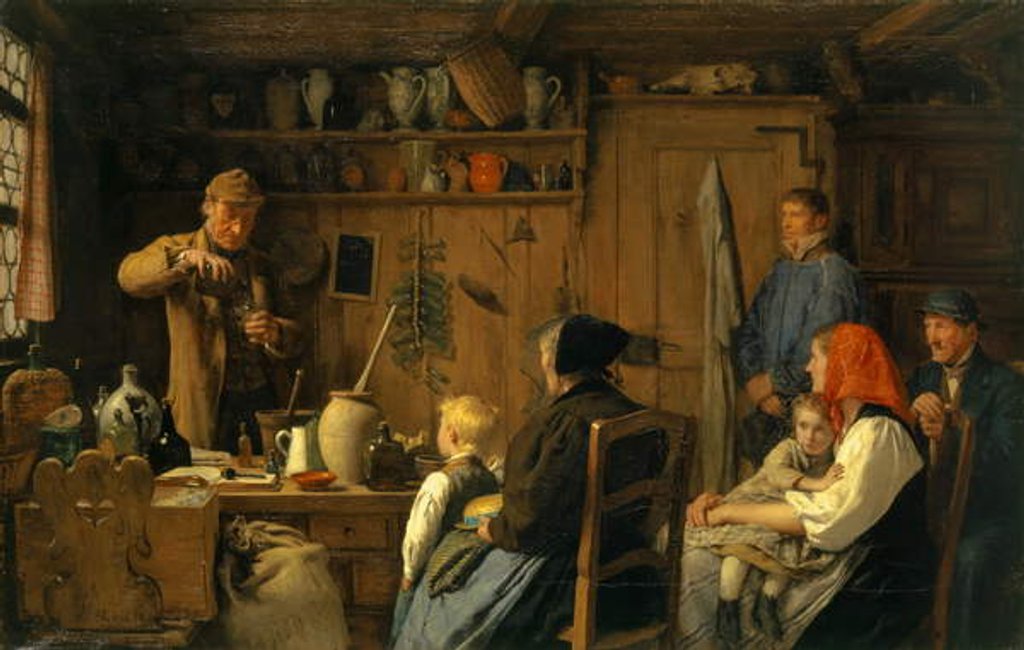 Detail of The Quack I, 1879 by Albert Anker