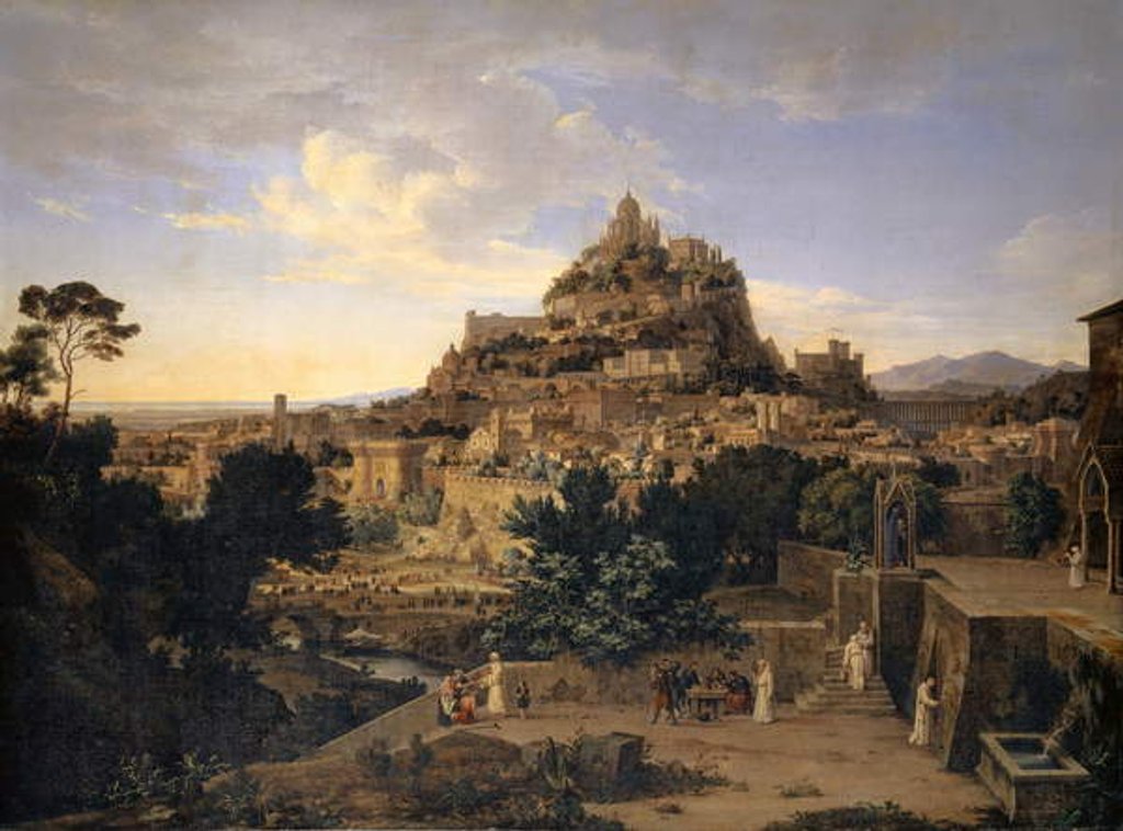 Detail of The Heyday of the Middle Ages, 1829 by August Wilhelm Julius Ahlborn