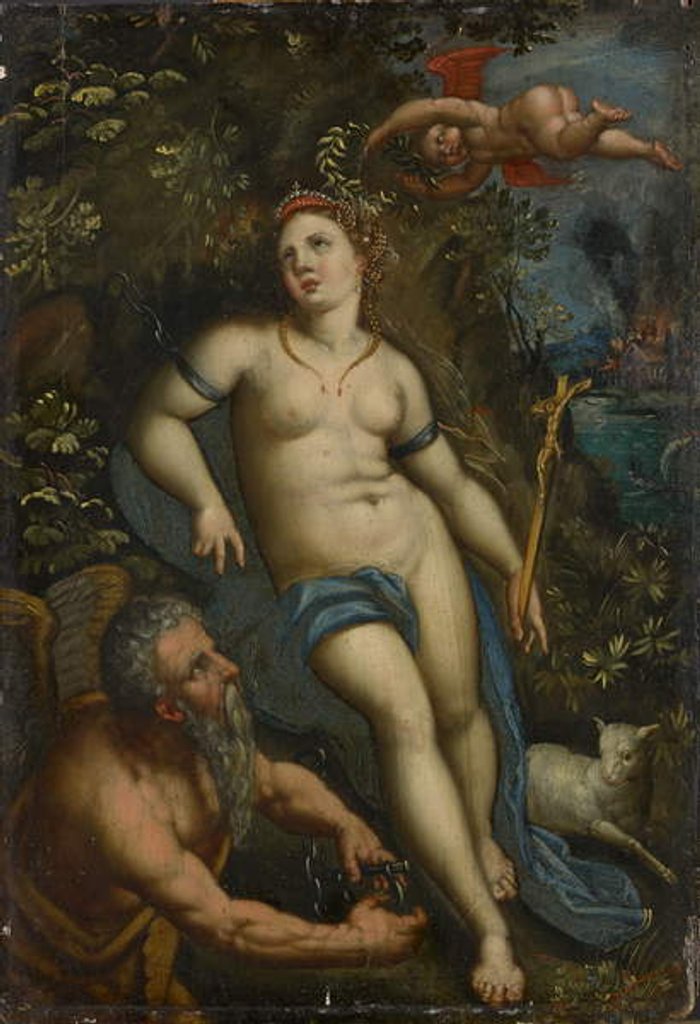 Detail of Allegory of Time freeing Faith by Jacob de Backer