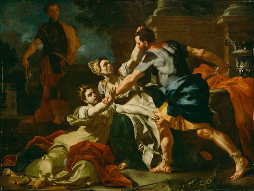 Detail of Death of Messalina, c.1704-12 by Francesco Solimena