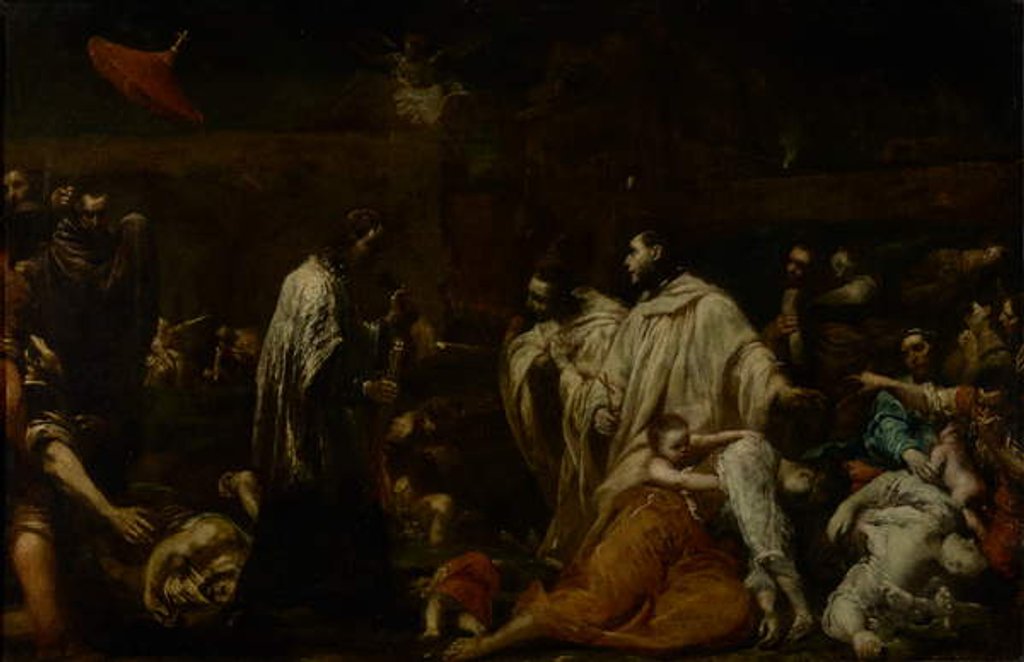 Detail of Blessed Bernard Tolomei Interceding for the Cessation of the Plague in Siena, c.1735 by Giuseppe Maria Crespi