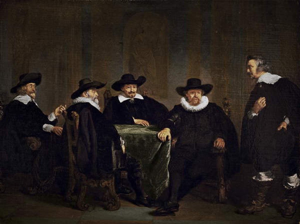 Detail of The Four Burgomasters of Amsterdam Learning of the Arrival of Maria de’ Medici on 1 September 1638 by Thomas de Keyser