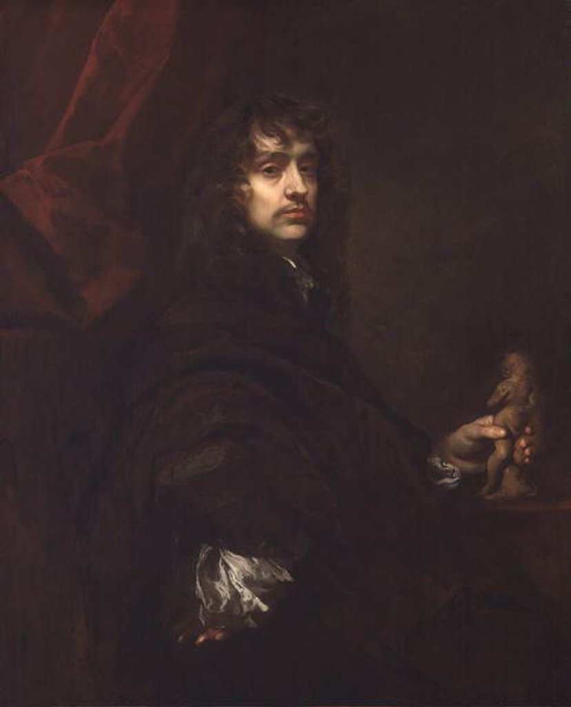 Detail of Sir Peter Lely, c.1660 by Peter Lely
