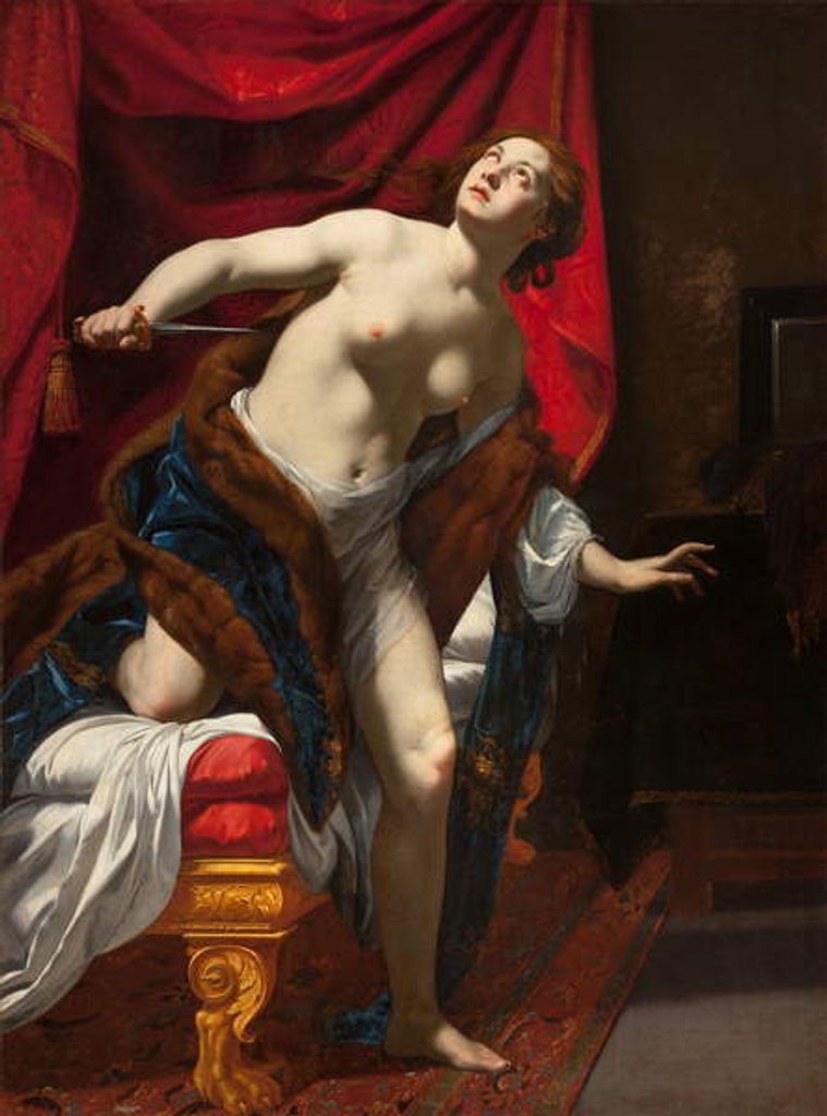 Detail of Suicide of Lucrece, c.1625 by Simon Vouet