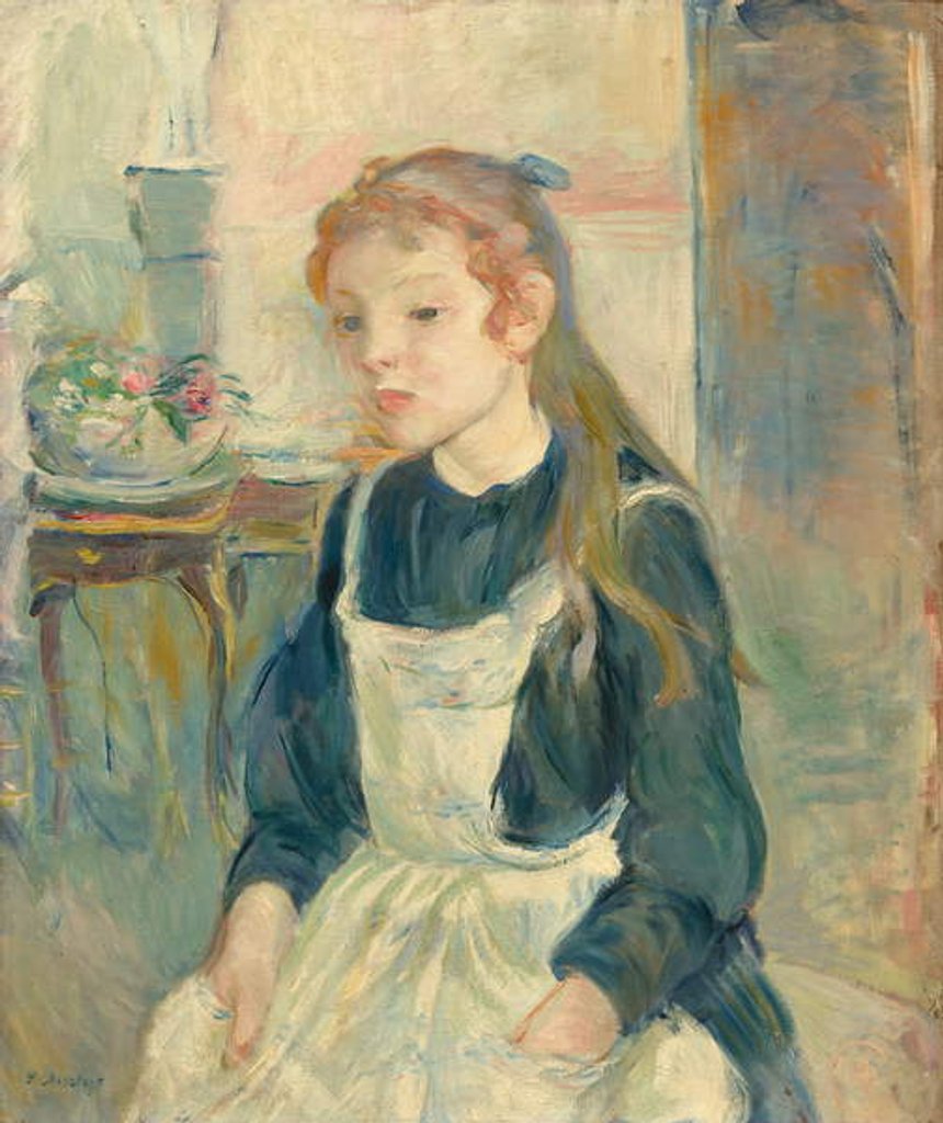 Detail of Young Girl with an Apron, 1891 by Berthe Morisot