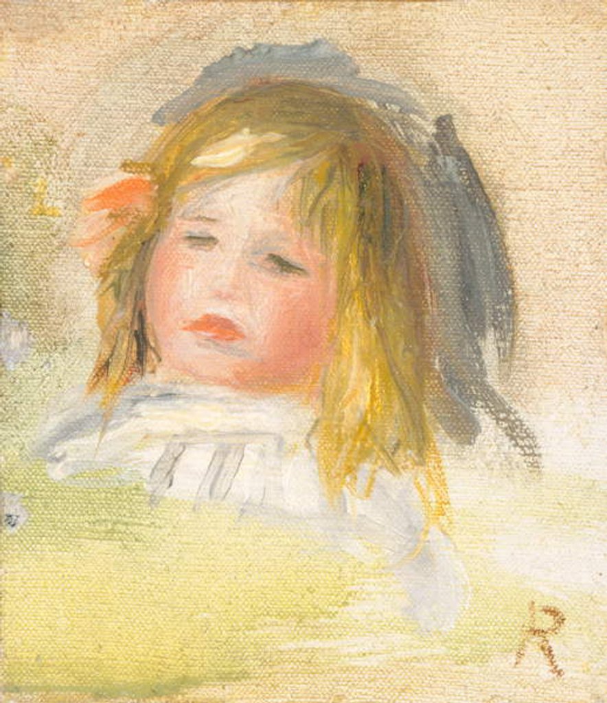 Detail of Child with Blond Hair, 1895-1900 by Pierre Auguste Renoir