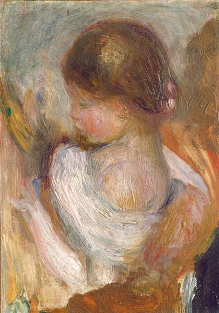Detail of Young Girl Reading, c.1888 by Pierre Auguste Renoir
