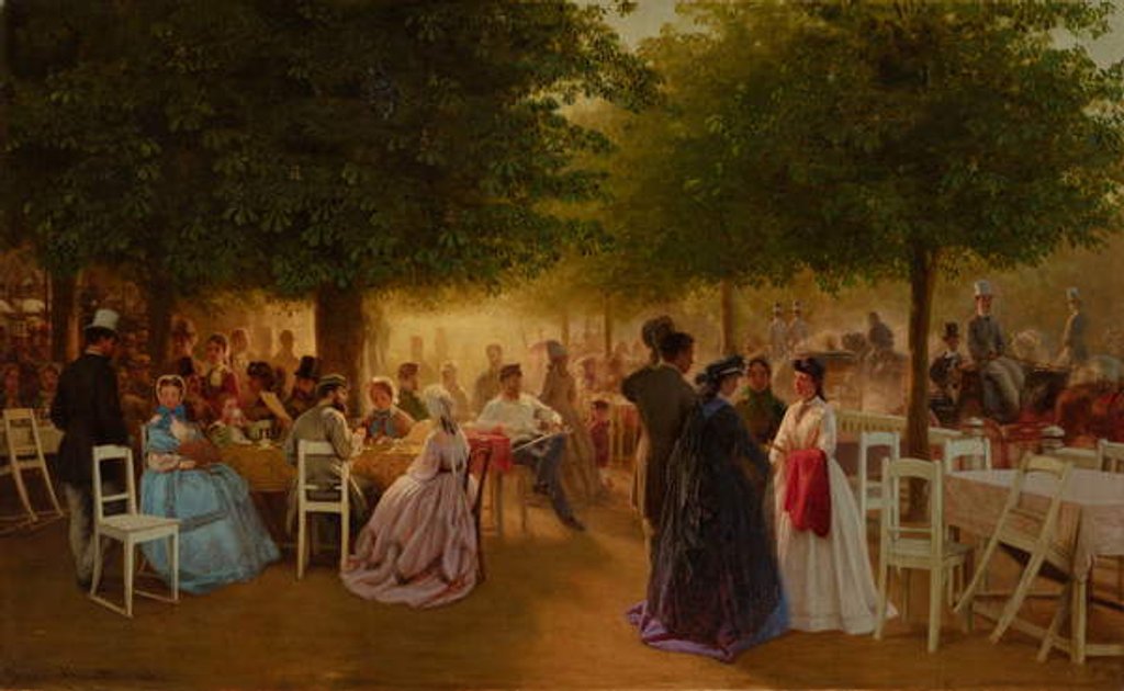 Detail of Thursday at Stromovka, 1865 by Viktor Barvitius