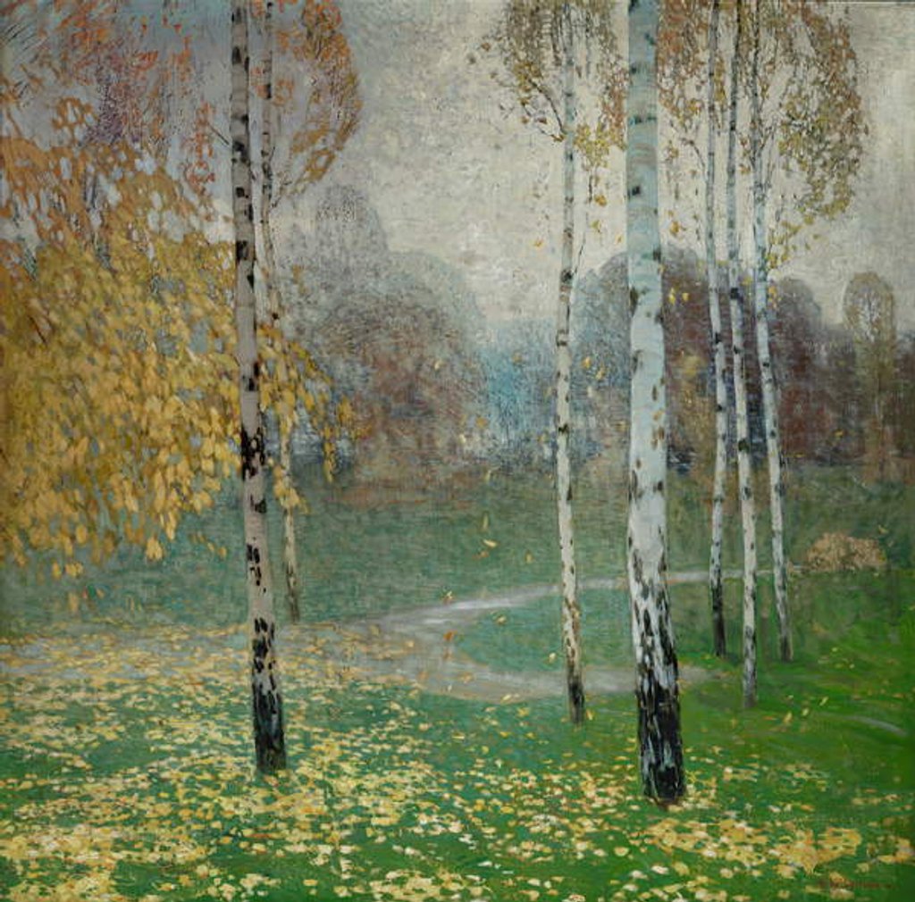 Detail of Birch Trees, 1904 by Alois Kalvoda