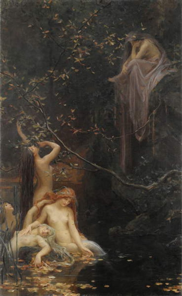 Detail of Fairies by the Brook, 1895 by Max Pirner