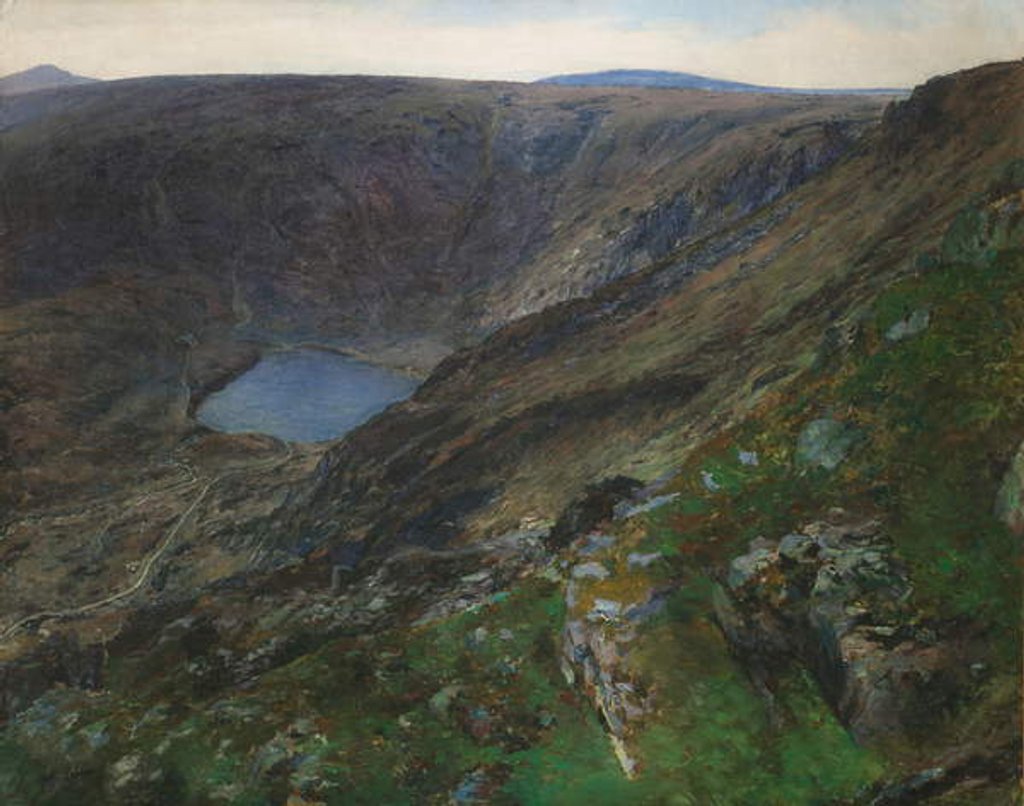 Detail of Mountain Lake in the Giant Mountains, 1896 by Otakar Lebeda